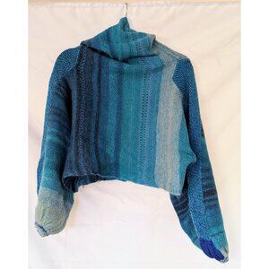 New/Tags - Free People Turquoise Sea Green Alpaca Cropped - XS/S can fit like M